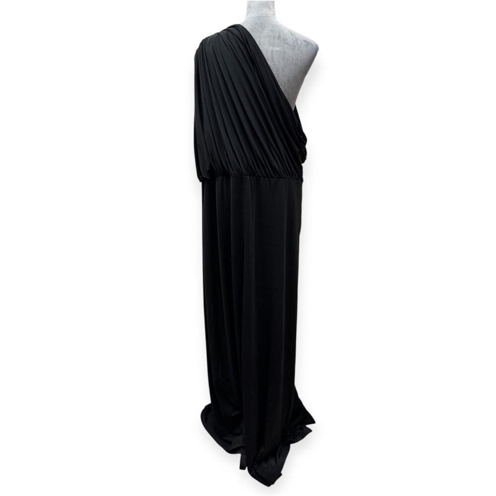 KAREN MILLEN Plus Size Slinky Drapey Jersey One Shoulder Maxi Dress Size XXL - Picture 5 of 12